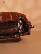 Printed sling bag - Maroon
