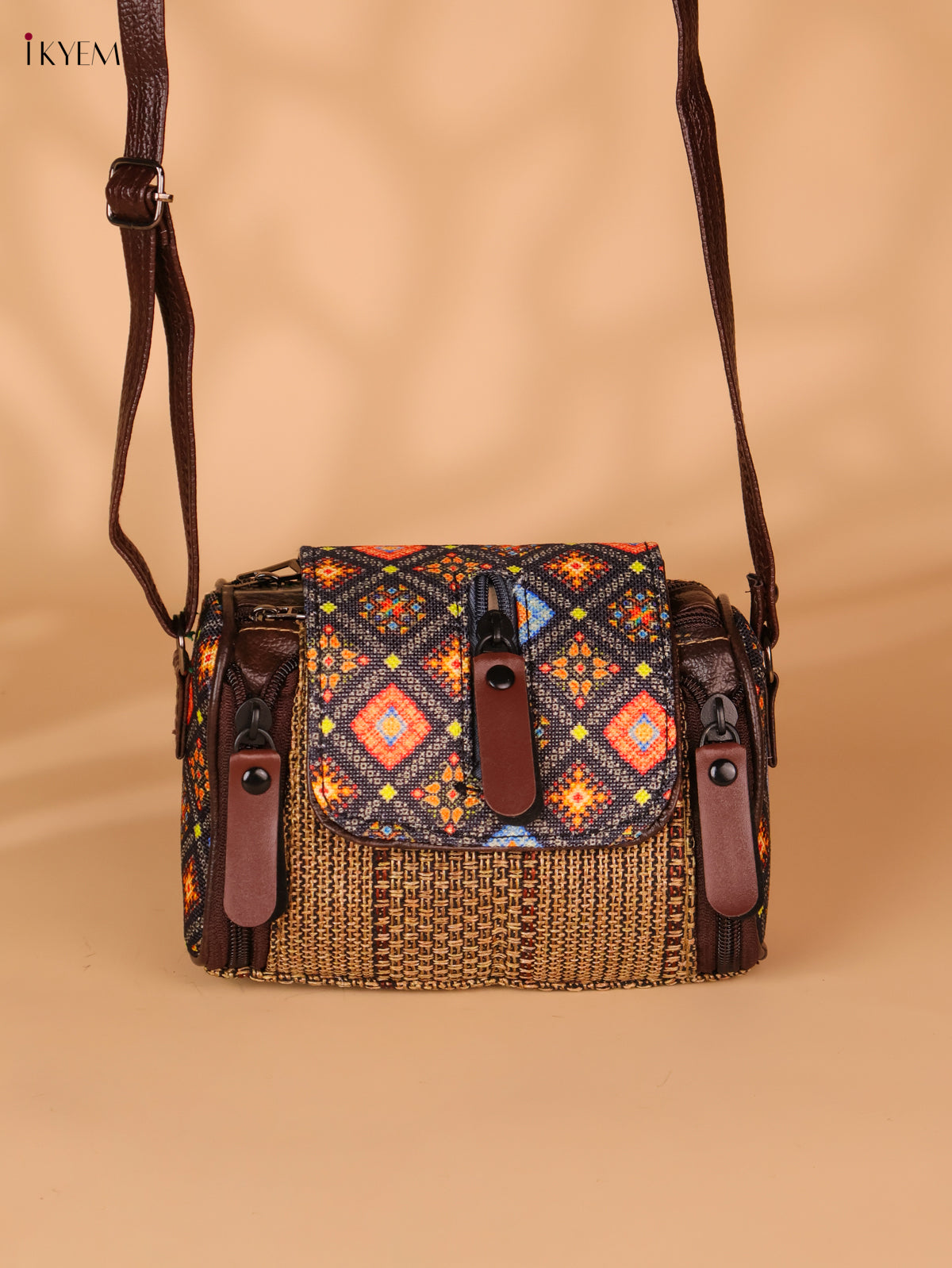 Printed sling bag - Sandal