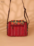 Printed sling bag - Red