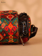 Printed sling bag - Red
