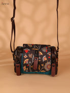 Printed sling bag - Blue