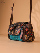 Printed sling bag - Blue
