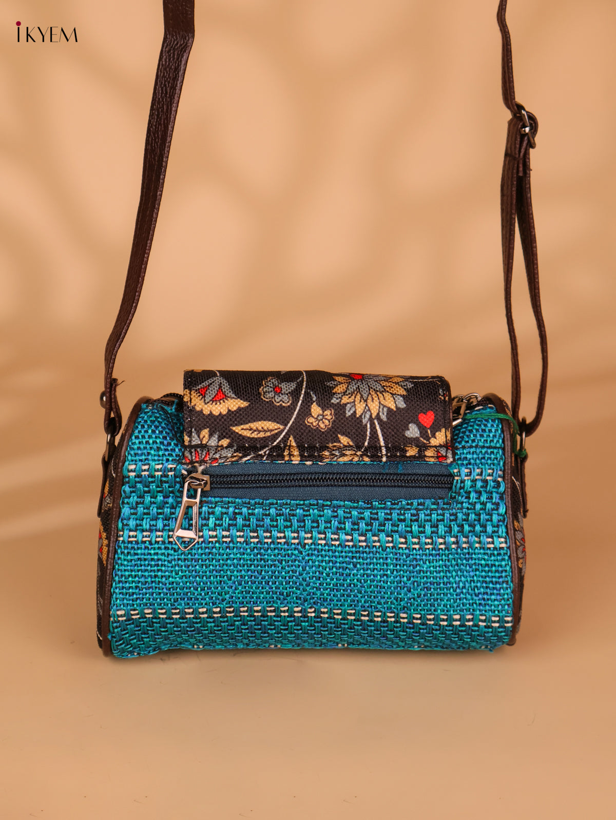 Printed sling bag - Blue