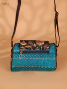 Printed sling bag - Blue