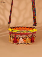 Printed sling bag - Multicolour-Medium