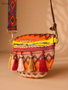 Printed sling bag - Multicolour-Medium