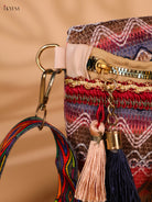 Printed sling bag - Multicolour-Medium