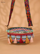 Printed sling bag - Multicolour-Medium