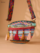 Printed sling bag - Multicolour-Medium