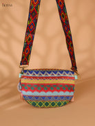Printed sling bag - Multicolour-Medium