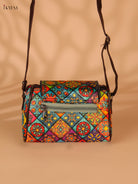 Printed cotton Sling Bag – Multicolour