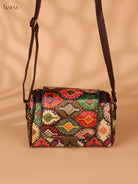 Printed cotton Sling Bag – Multicolour