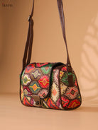 Printed cotton Sling Bag – Multicolour