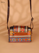Printed cotton Sling Bag – Multicolour