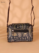 Printed Sling Bag warli design – Black
