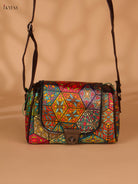 Printed cotton Sling Bag  – Multicolour