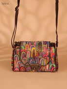 Printed cotton Sling Bag– Multicolour