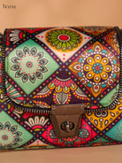 Printed cotton Sling Bag – Multicolour