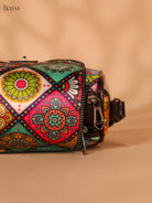 Printed cotton Sling Bag – Multicolour