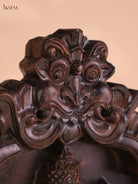Wooden Hand carved Painted Ganesha wall Panel(18x12)