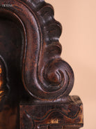 Wooden Hand carved Painted Ganesha wall Panel(18x12)