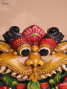 Wooden Hand Carved Painted Horse Yazhi Wall Bracket (13x18)