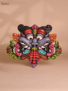 Wooden Hand Carved Painted Horse Yazhi Wall Bracket (12x15)