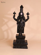 Wooden Hand Carved Painted Kalyana Balaji Statue (26x9)