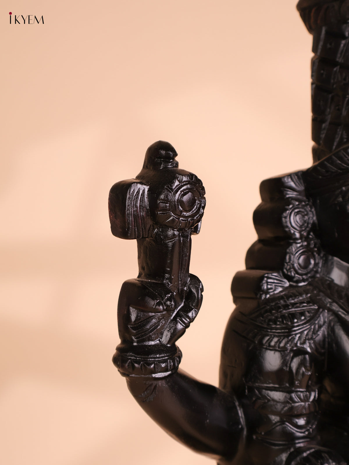 Wooden Hand Carved Painted Kalyana Balaji Statue (26x9)
