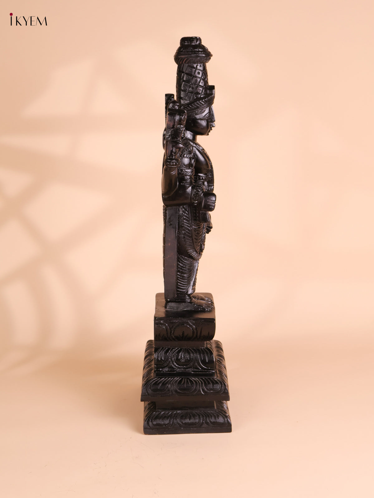 Wooden Hand Carved Painted Kalyana Balaji Statue (26x9)
