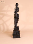 Wooden Hand Carved Painted Kalyana Balaji Statue (26x9)