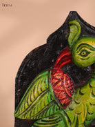 Wooden Hand Carved Painted -Parrot Wall Bracket(12x6)