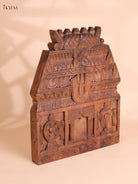 Wooden Hand Carved Namam Gopuram-(18x15)