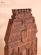 Wooden Hand Carved Namam Gopuram-(18x15)