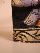 Wooden Hand Carved Painted Ganesha Vertical (29x4)