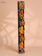 Wooden Hand Carved Painted Ganesha Vertical (29x4)