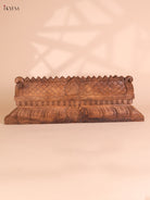 Wooden Hand Carved Gopuram Panel-Wood (10x30)