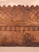 Wooden Hand Carved Gopuram Panel-Wood (10x30)