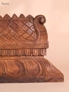 Wooden Hand Carved Gopuram Panel-Wood (10x30)