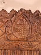 Wooden Hand Carved Gopuram Panel-Wood (10x30)