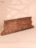 Wooden Hand Carved Gopuram Panel-Wood (10x30)