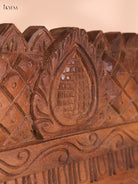 Wooden Hand Carved Gopuram Panel-Wood (10x30)