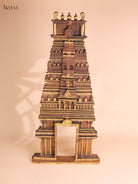 Wooden Hand Carved Temple Gopuram Vertical (37x18)