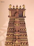 Wooden Hand Carved Temple Gopuram Vertical (37x18)
