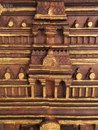 Wooden Hand Carved Temple Gopuram Vertical (37x18)