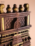 Wooden Hand Carved Temple Gopuram Vertical (37x18)