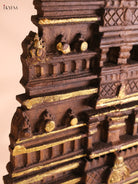 Wooden Hand Carved Temple Gopuram Vertical (37x18)
