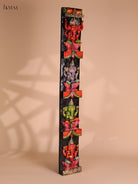 Wooden Hand Carved Painted Ganesha vertical (35x6)