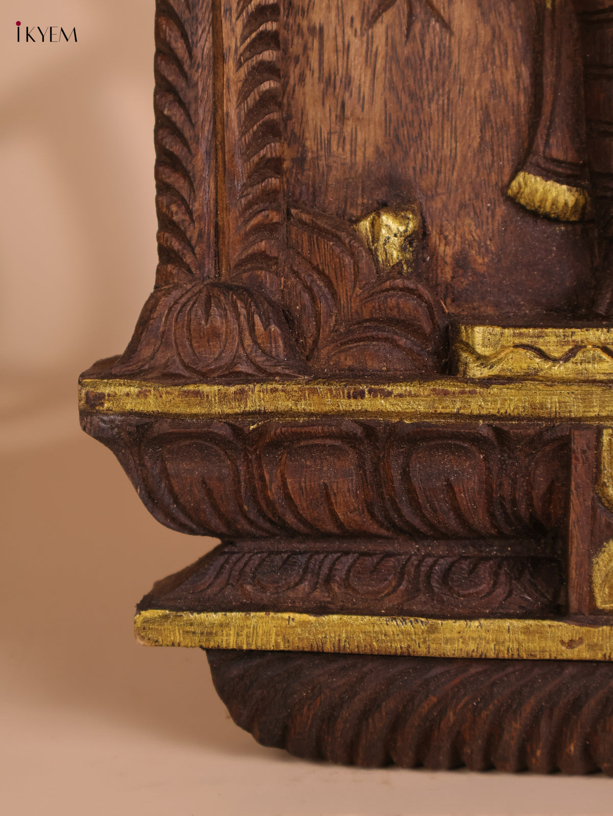 Wooden Hand Carved Ramar Avataram Gopuram Vertical (24x12)