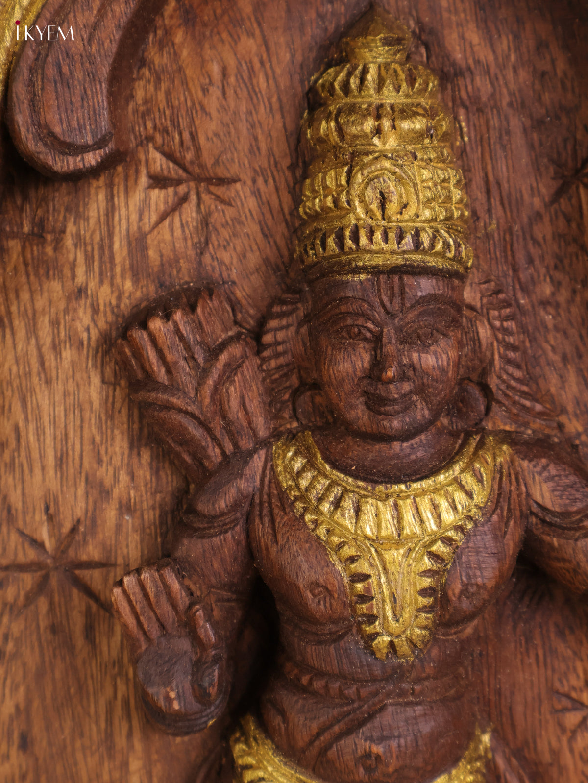 Wooden Hand Carved Ramar Avataram Gopuram Vertical (24x12)